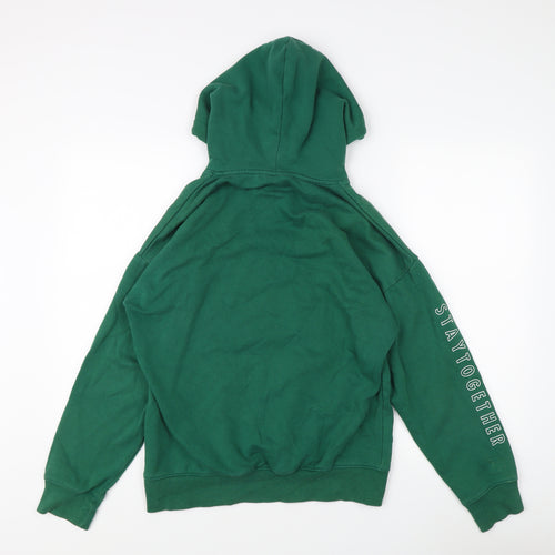 H&M Women's Green Pullover Hoodie XS