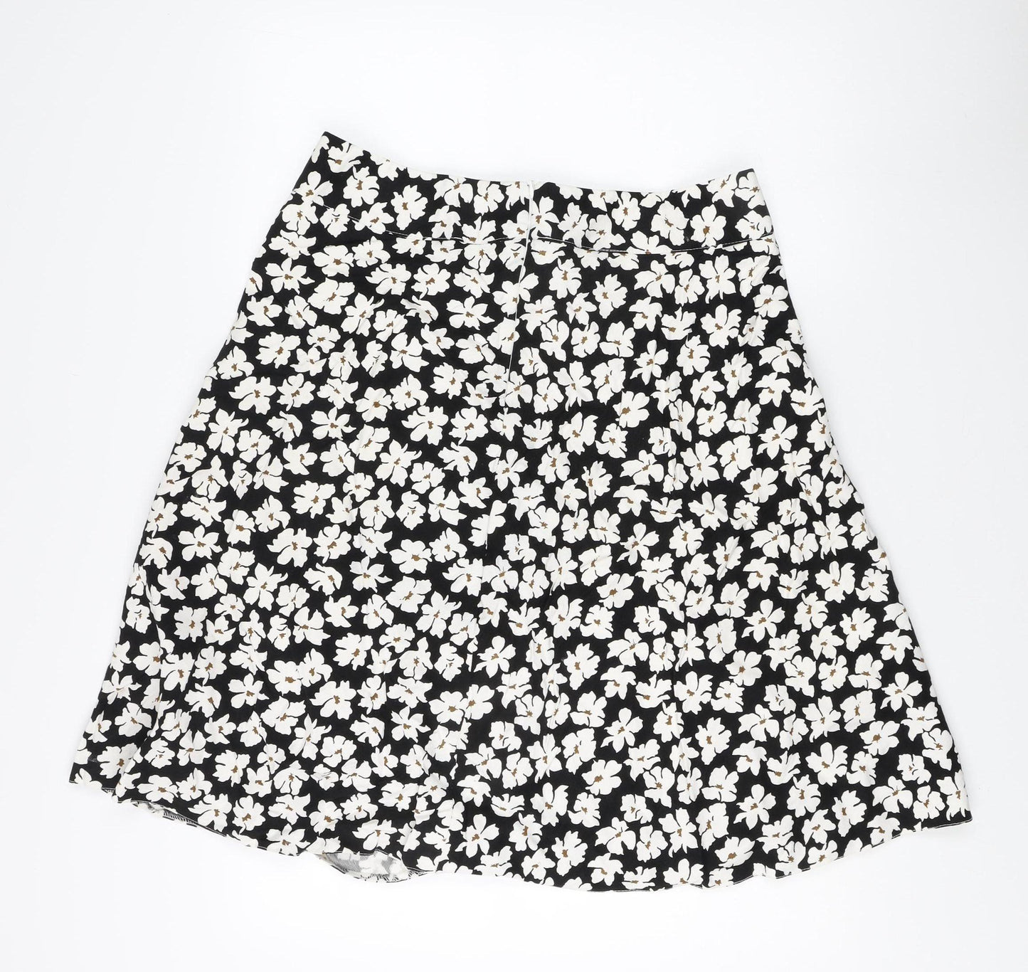 Cotswold Collections Women's Black Floral Skirt, Size 16