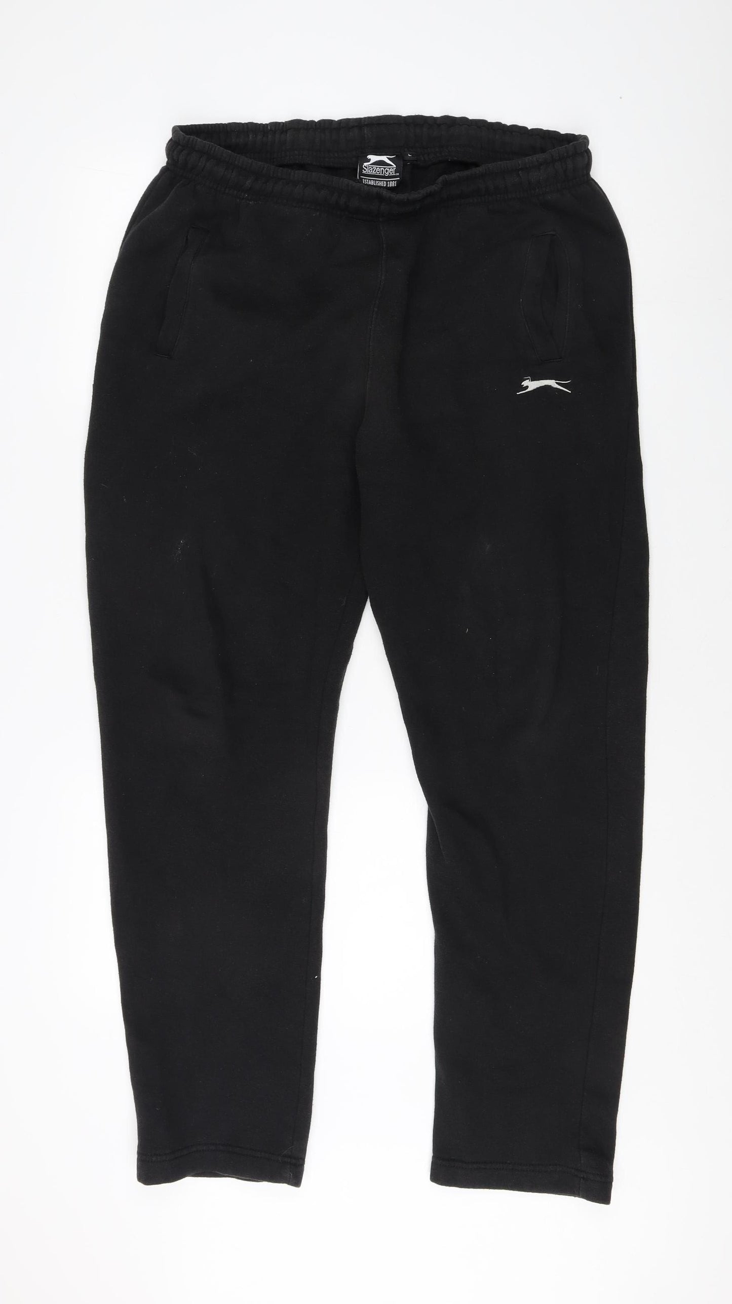 Slazenger Men's Black Tracksuit Bottoms L