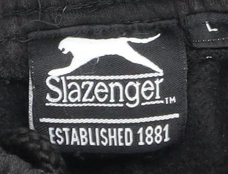 Slazenger Men's Black Tracksuit Bottoms L