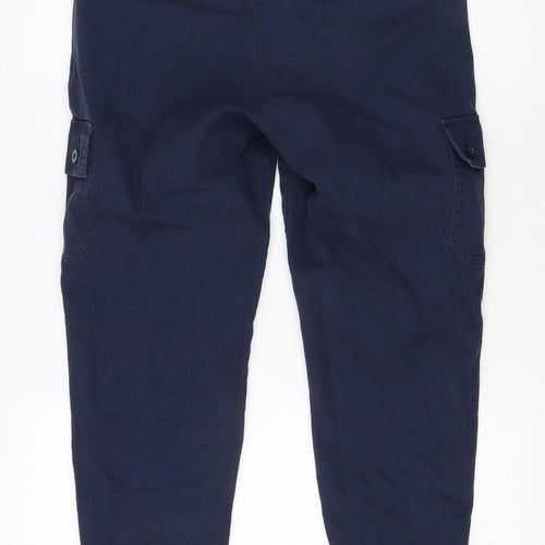 ASOS Men's Blue Cargo Trousers, Size S, Regular Fit