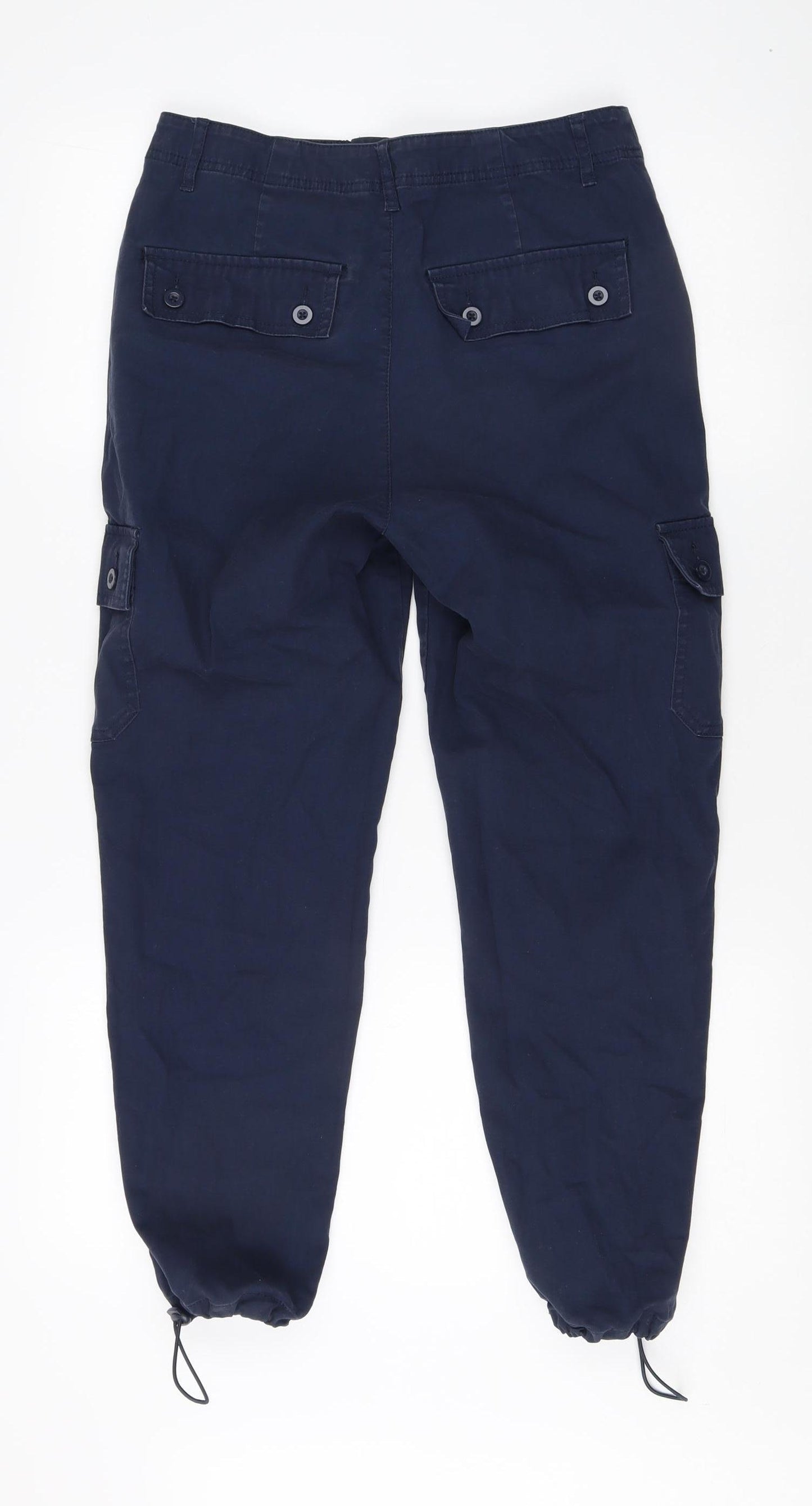 ASOS Men's Blue Cargo Trousers, Size S, Regular Fit