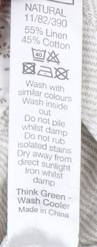 SPIRIT at M&Co Beige Cropped Trousers Size 14