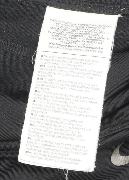 Nike Women's Black Gym Leggings M Elastic Waist