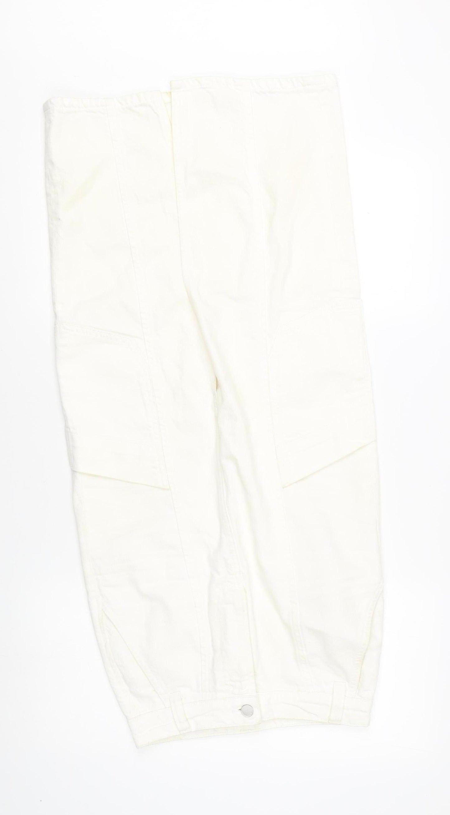 Mint Velvet Women's White Cargo Midi Skirt Size 6