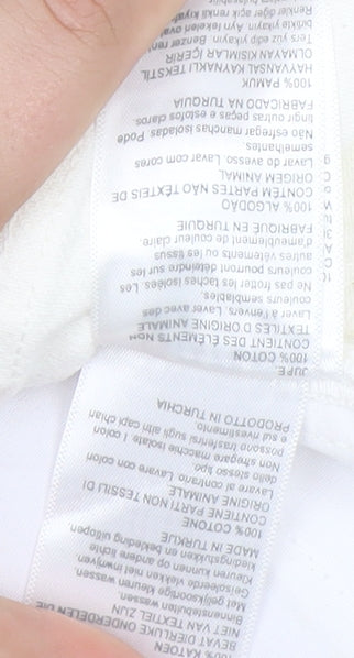 Mint Velvet Women's White Cargo Midi Skirt Size 6