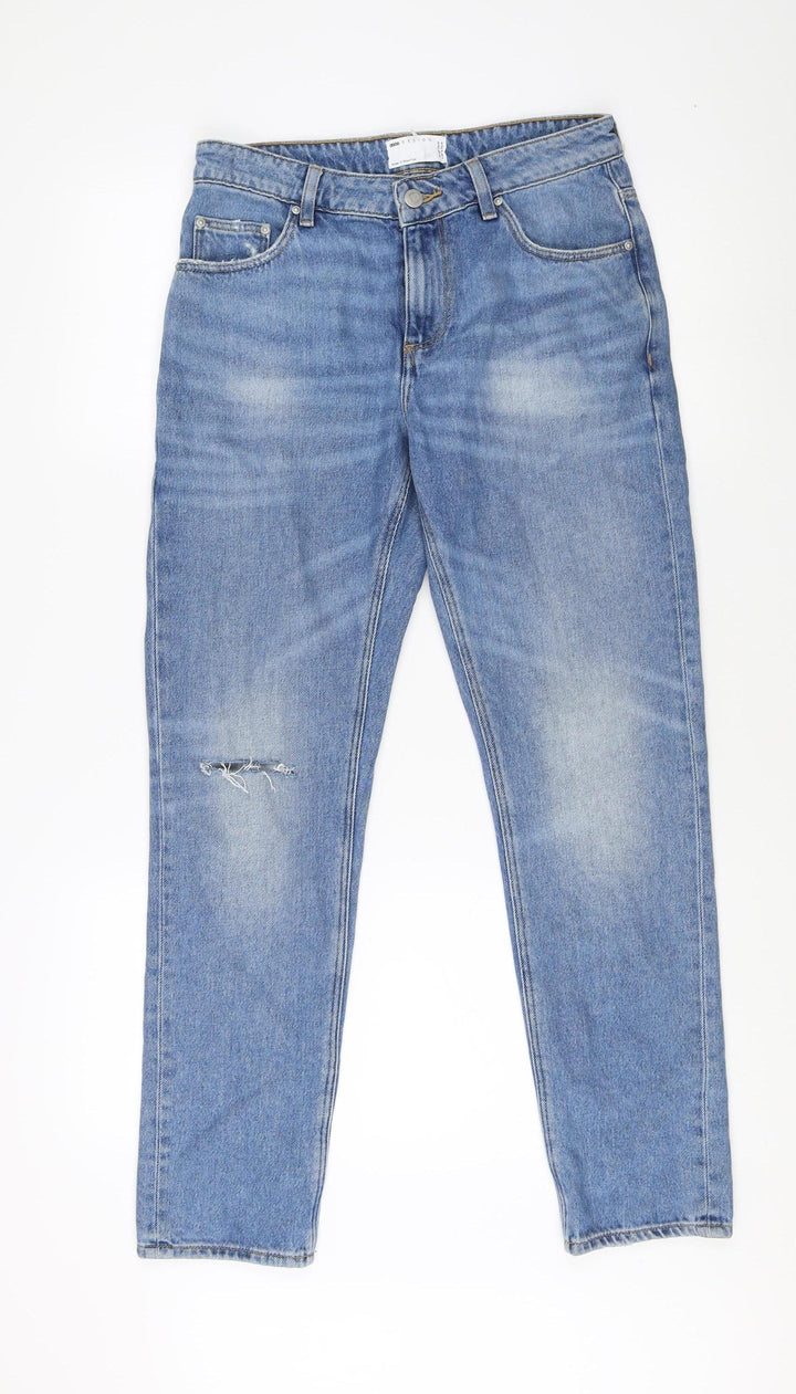 ASOS DESIGN Women’s Blue Straight Jeans, Size 30