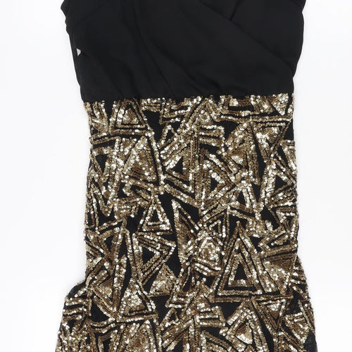 Parisian Women’s Black & Gold Sequin Bodycon Dress