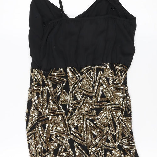 Parisian Women’s Black & Gold Sequin Bodycon Dress