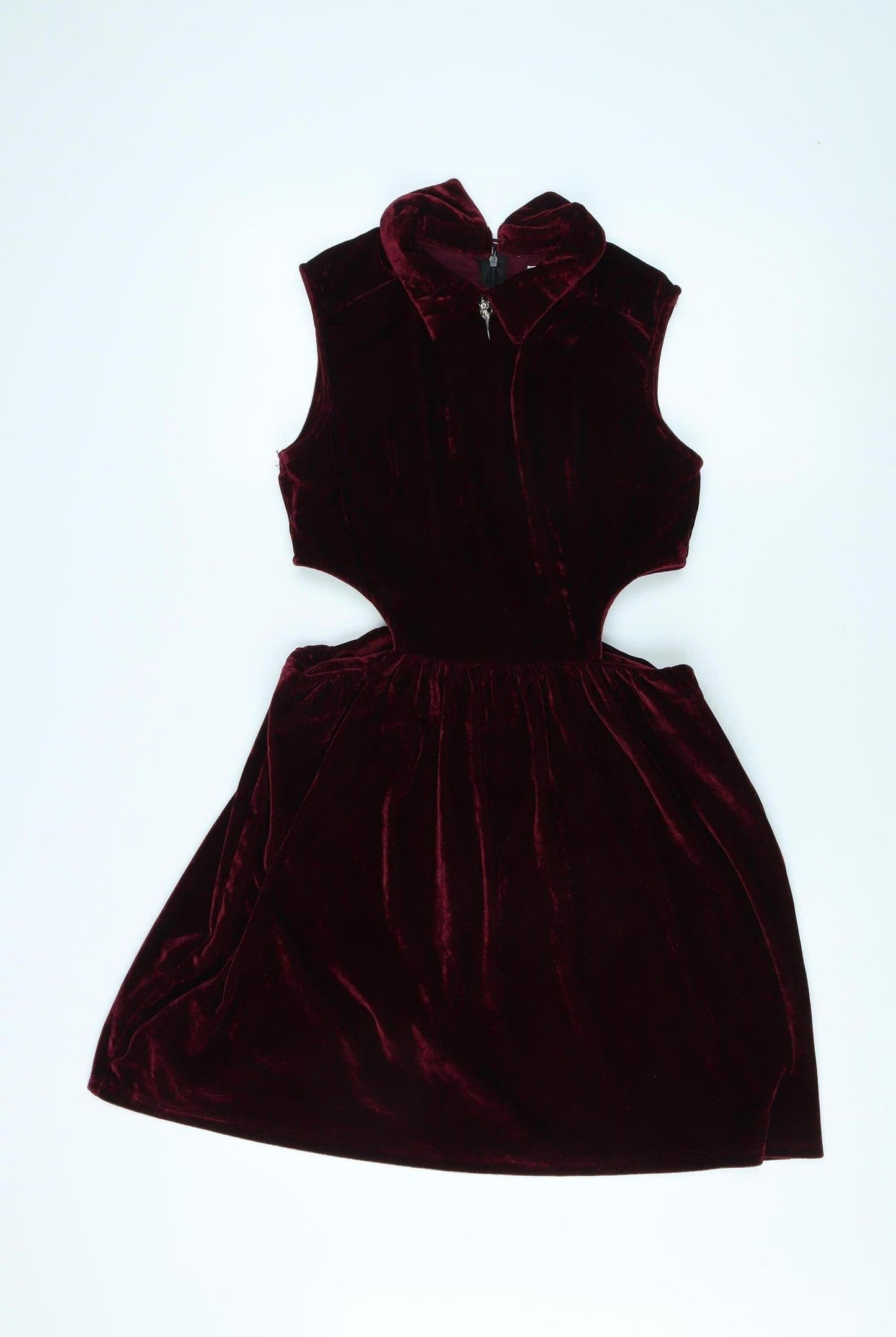 Nana Women's Red Velvet Cut-Out Party Dress Size 12