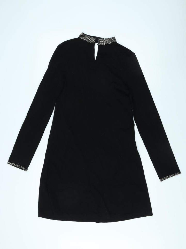 Warehouse Women Black Long Sleeve Dress Size 10