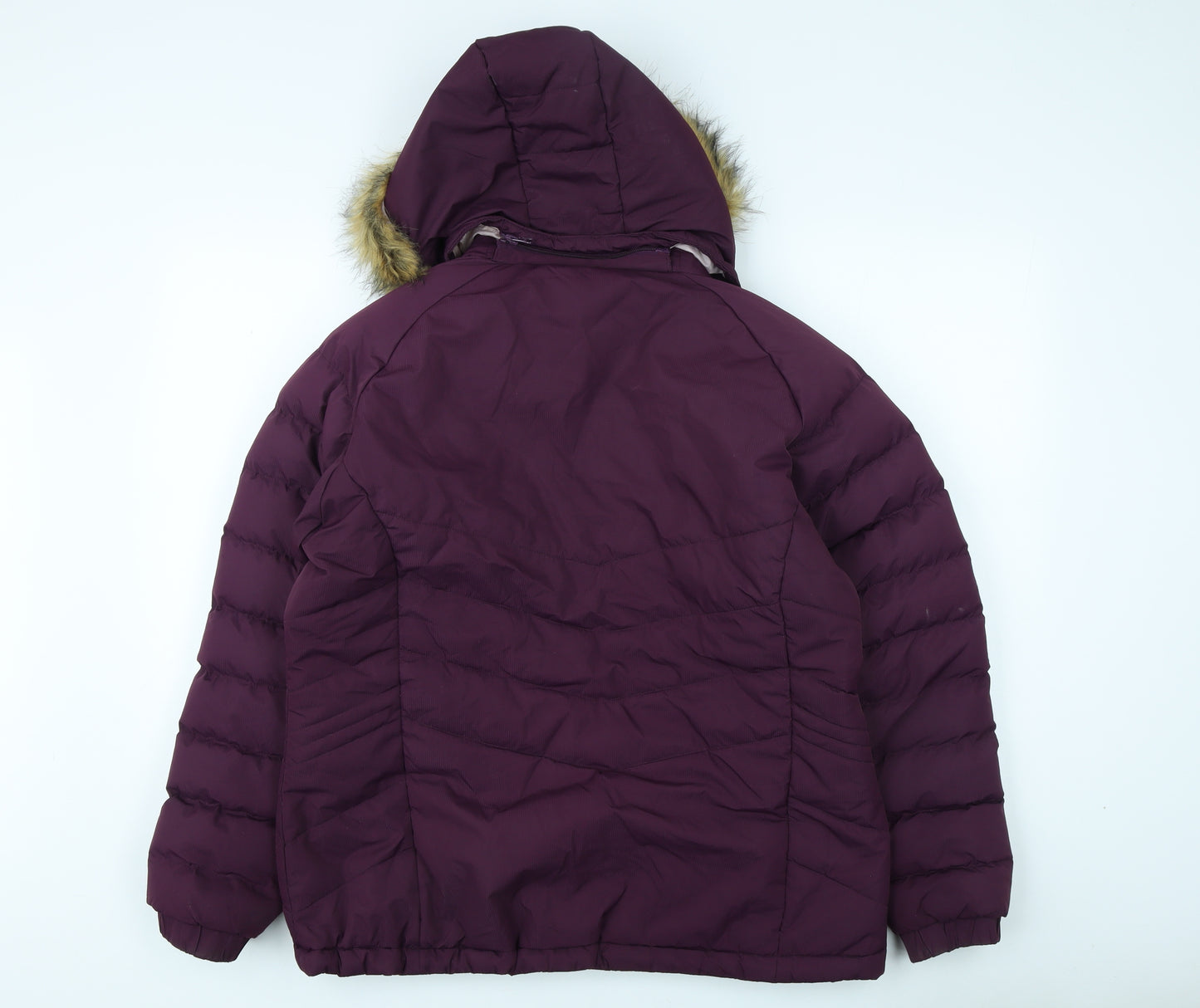 Trespass Womens Purple Puffer Jacket XL Waterproof