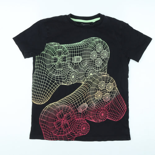 Next Boys Black Graphic Gaming T-Shirt, Size 10 Years
