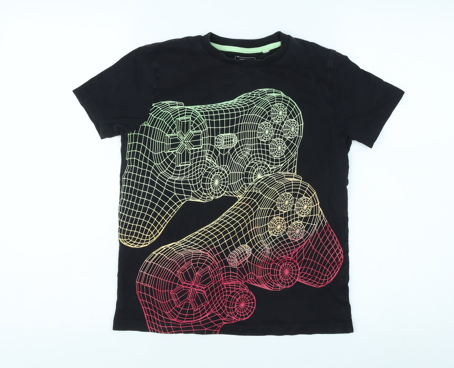 Next Boys Black Graphic Gaming T-Shirt, Size 10 Years