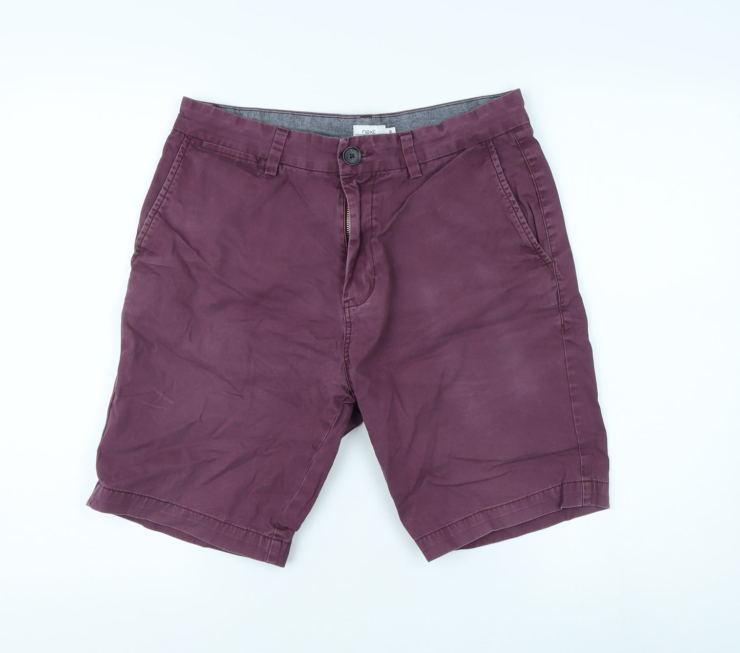 Next Men's Purple Chino Shorts, Size 30, Cotton