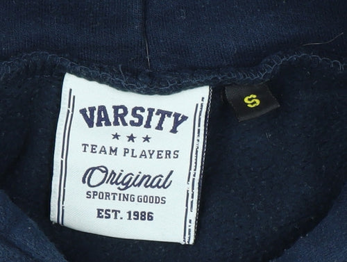 Varsity Men's Blue S Graphic Hoodie Pullover