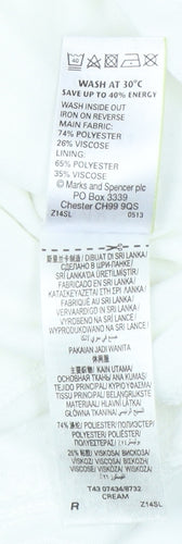 Marks and Spencer Women's White Blouse Size 14