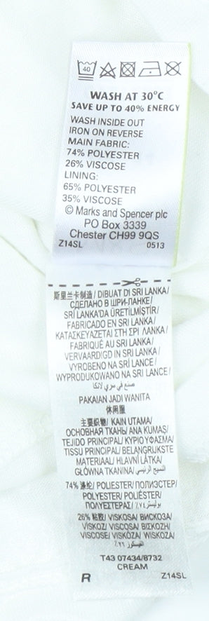 Marks and Spencer Women's White Blouse Size 14