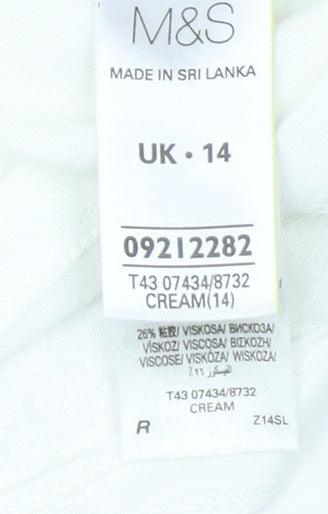 Marks and Spencer Women's White Blouse Size 14