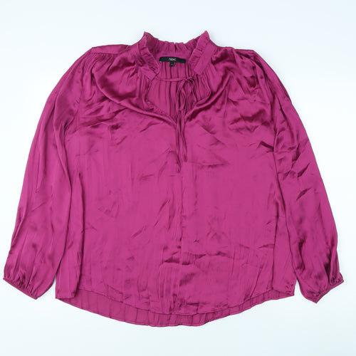 Next Women's Purple Long Sleeve Blouse Size 14