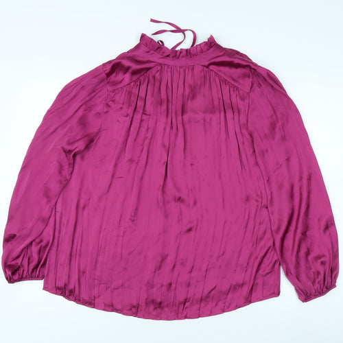 Next Women's Purple Long Sleeve Blouse Size 14
