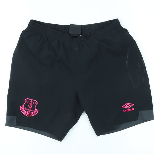 Umbro Boys Black Athletic Football Shorts Size 12 Years