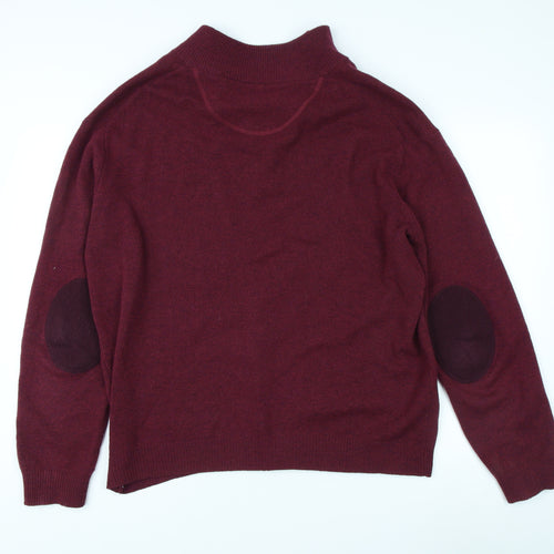 GANT Men's 2XL Red Wool Pullover Jumper