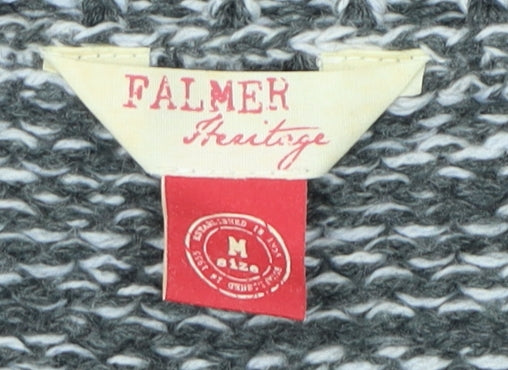 Palmer Heritage Women's Geometric Grey Pullover Jumper, M