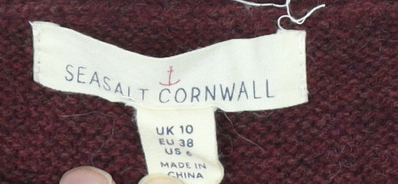 Seasalt Cornwall Women's Red Pullover Jumper Size 10