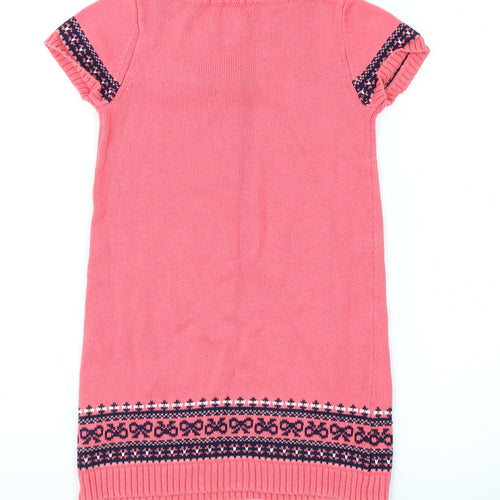 Striking Violet Girls Pink Short Sleeve Dress 4-5 Years