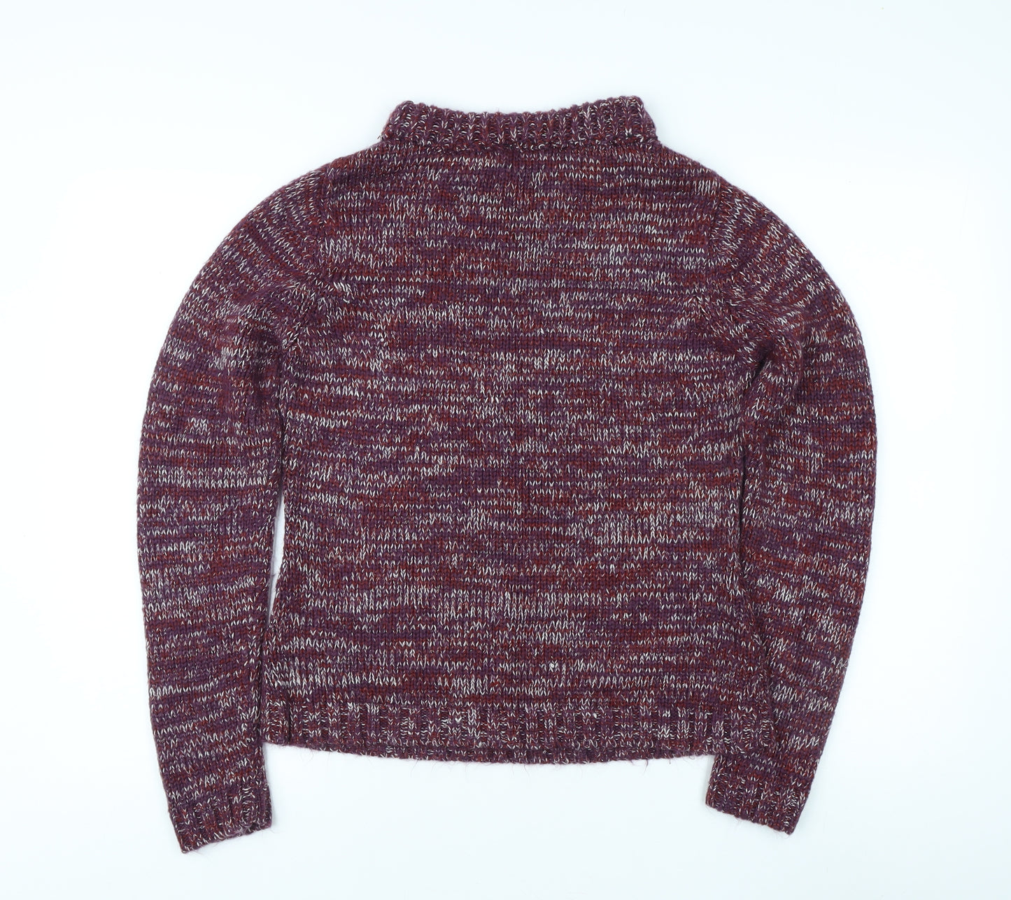 Brave Soul Women's Multicoloured High Neck Pullover Jumper Size 14