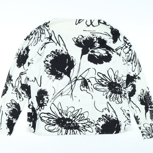 Julipa Women’s Black Floral Long Sleeve Top Size 18