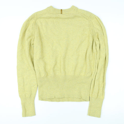 Per Una Women's Yellow Crew Neck Jumper Size 14