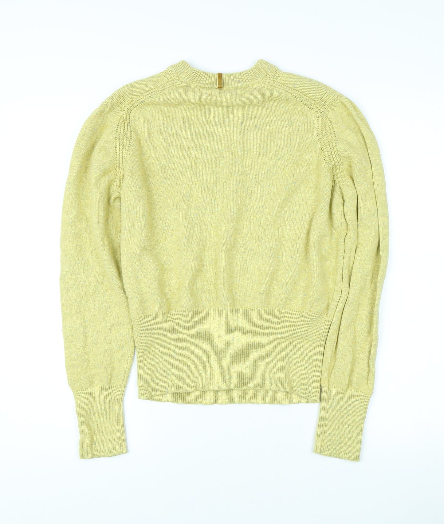 Per Una Women's Yellow Crew Neck Jumper Size 14