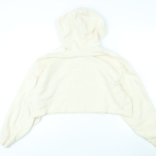 Adidas Women's Beige Pullover Hoodie, Size S - Casual Activewear