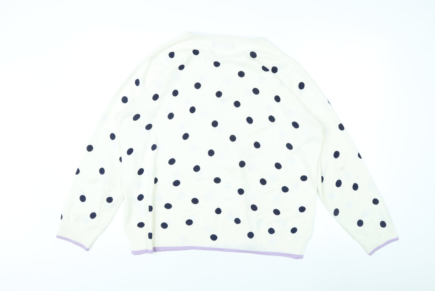 Marks and Spencer Women’s Ivory Polka Dot Jumper Size 18