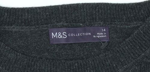 Marks and Spencer Women's Black Pullover, Size 14