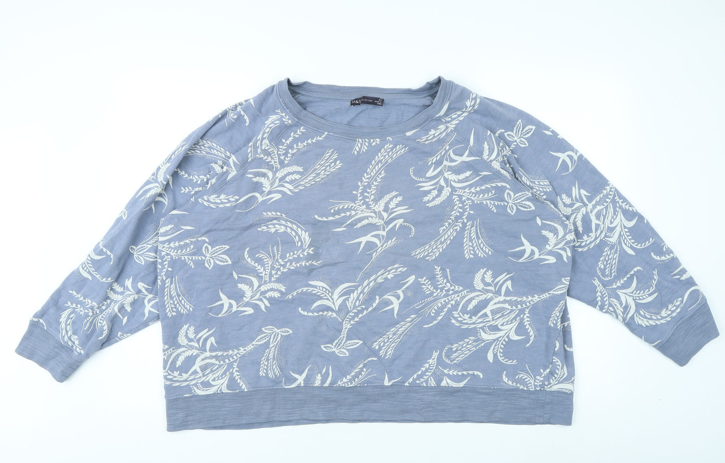 Marks and Spencer Women’s Blue Floral Sweatshirt 24