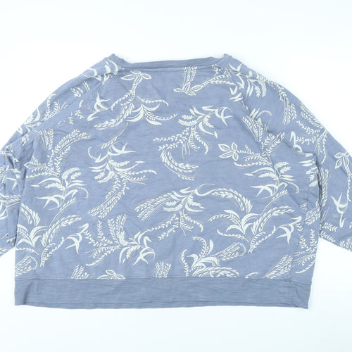 Marks and Spencer Women’s Blue Floral Sweatshirt 24