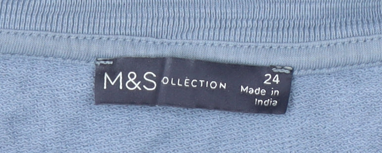 Marks and Spencer Women’s Blue Floral Sweatshirt 24