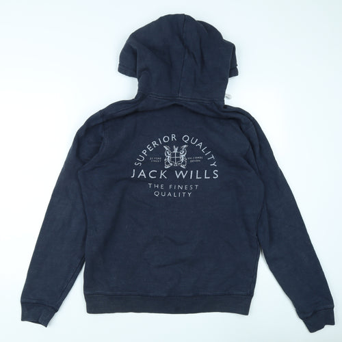 Jack Wills Men's Blue Pullover Hoodie M