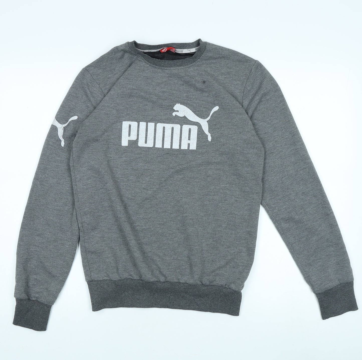 Puma Men's Grey Logo Sweatshirt M