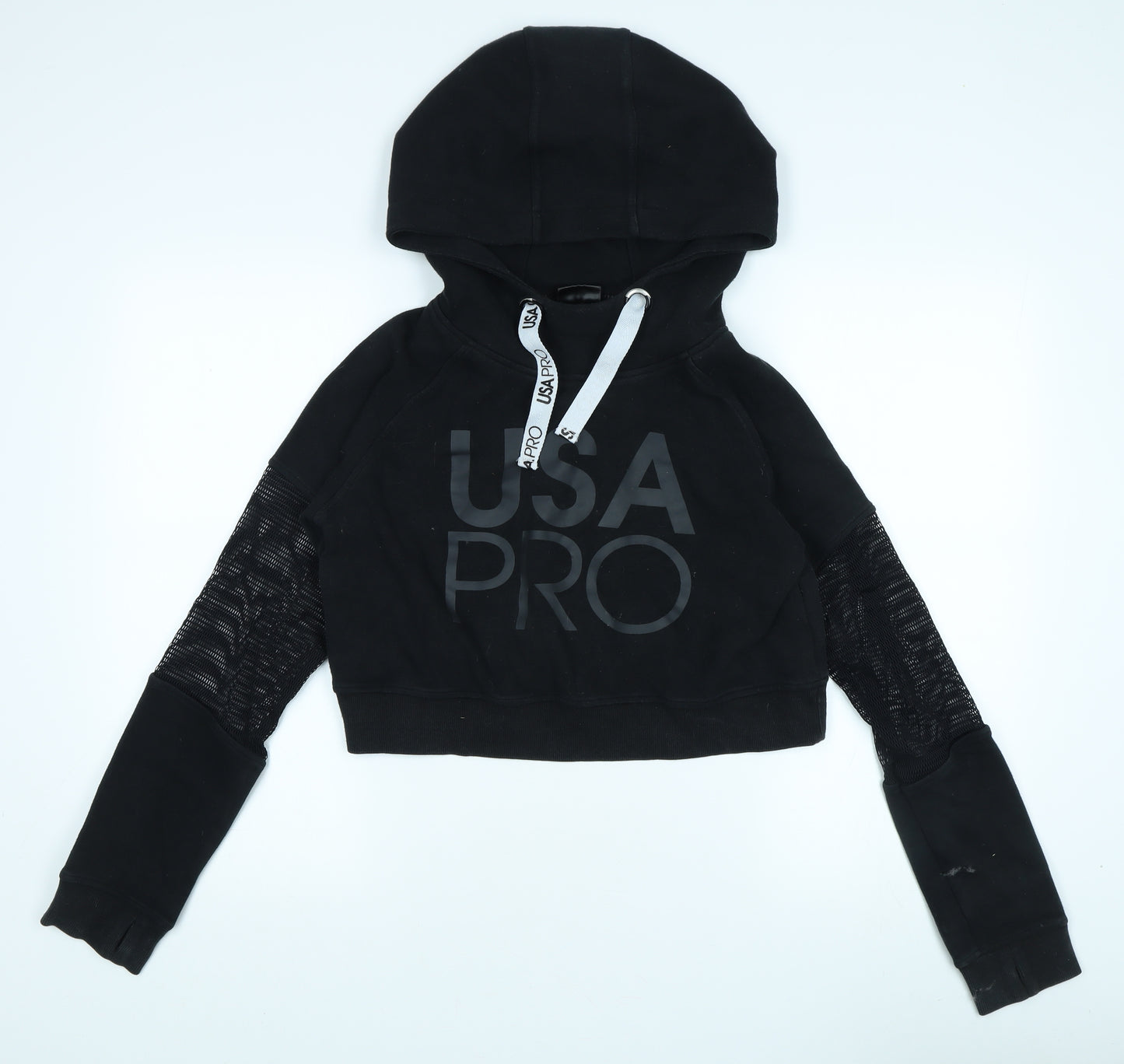 USA Pro Women's Black Pullover Hoodie Size 10