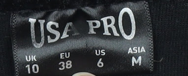 USA Pro Women's Black Pullover Hoodie Size 10