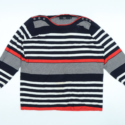 ISLE Women's Multicoloured Striped Jumper M
