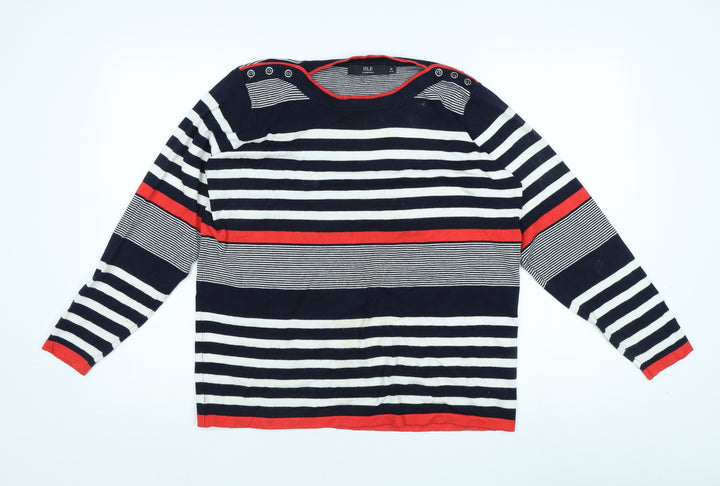 ISLE Women's Multicoloured Striped Jumper M