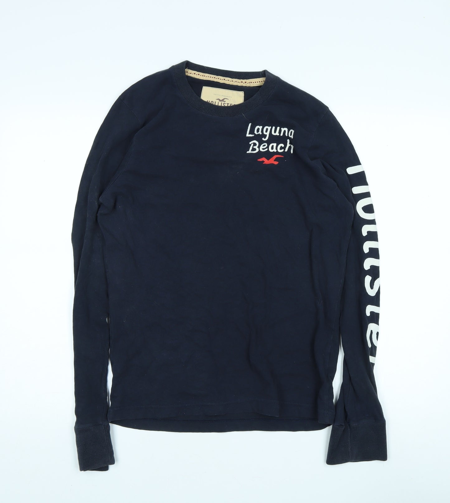 Hollister Men's Blue S Pullover Sweatshirt Logo