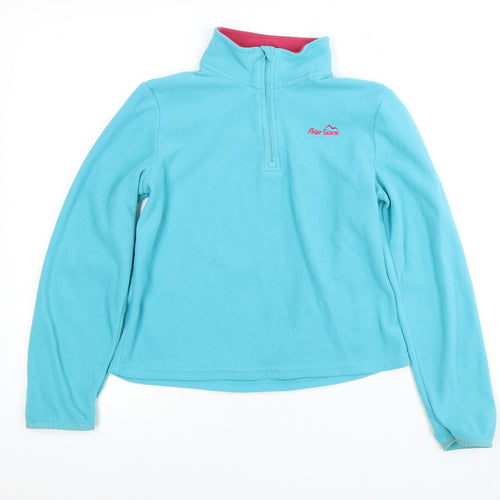 Peter Storm Girls Blue Pullover Fleece Sweatshirt 11 Years
