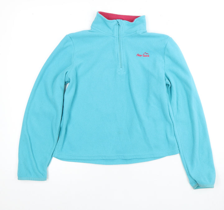 Peter Storm Girls Blue Pullover Fleece Sweatshirt 11 Years