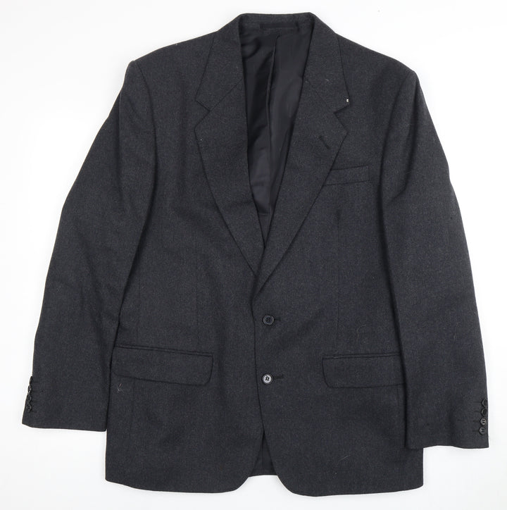 Centaur Men's Grey Wool Blazer 40 Regular Vintage